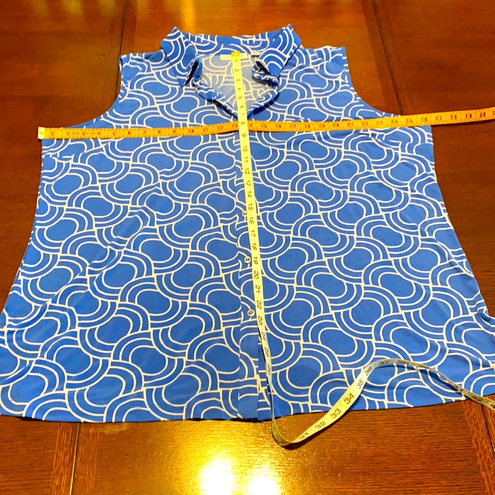 Susan Graver blue tank top Sz 2X